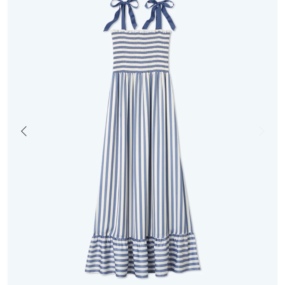Summersalt Blue and White Striped Maxi Dress